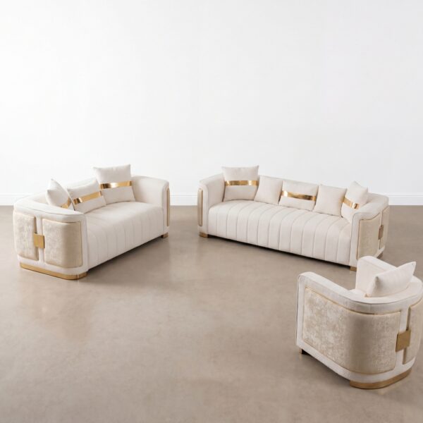 Aurevo luxe Sofa SET 3- 2- 1