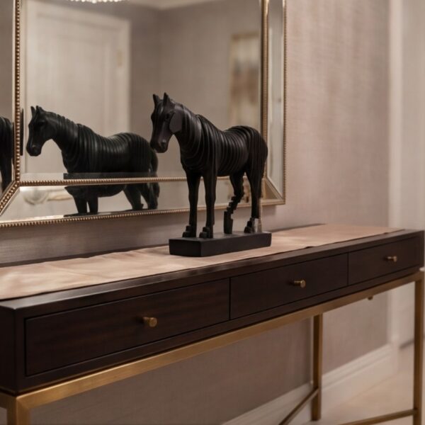 MODERN BLACK HORSE ACCENT