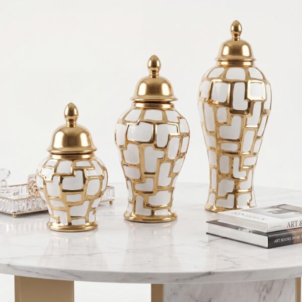 HAZEL GINGER JAR SET OF 3 PCS