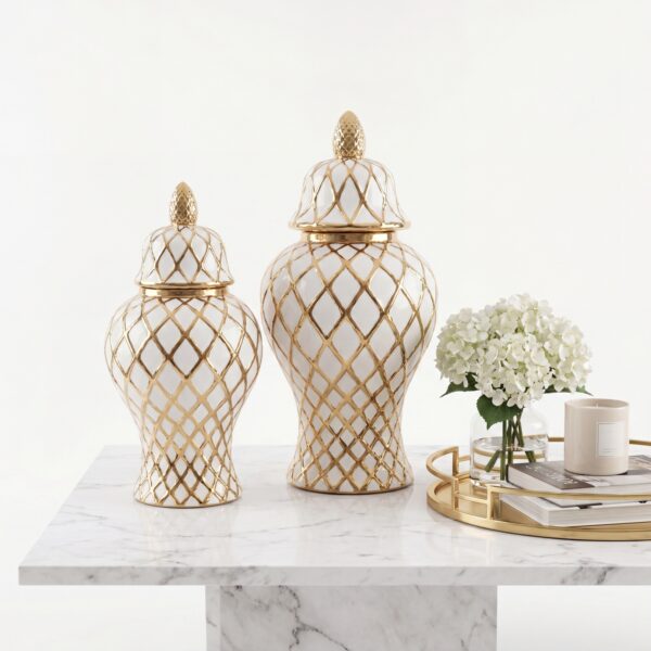 DAISY GINGER JAR SET OF 2 PCS